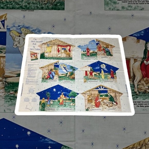 First Christmas Vtg Fabric Book Panels Template by Fabric Traditions 1997  NEW - Picture 3 of 12